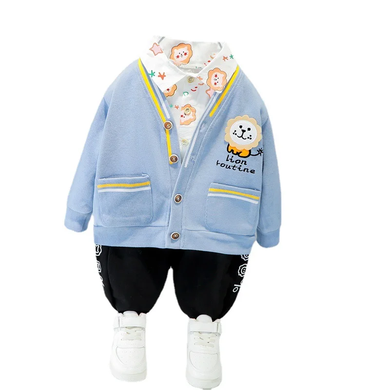 Spring Autumn Children Fashion Clothes Baby Boys Girls Casual Cotton Jacket Shirt Pants 2Pcs/sets Kids Infant Cartoon Sportswear
Spring Autumn Children Fashion Clothes Baby Boys Girls Casual Cotton Jacket Shirt Pants 2Pcs/sets Kids Infant Cartoon Sportswear