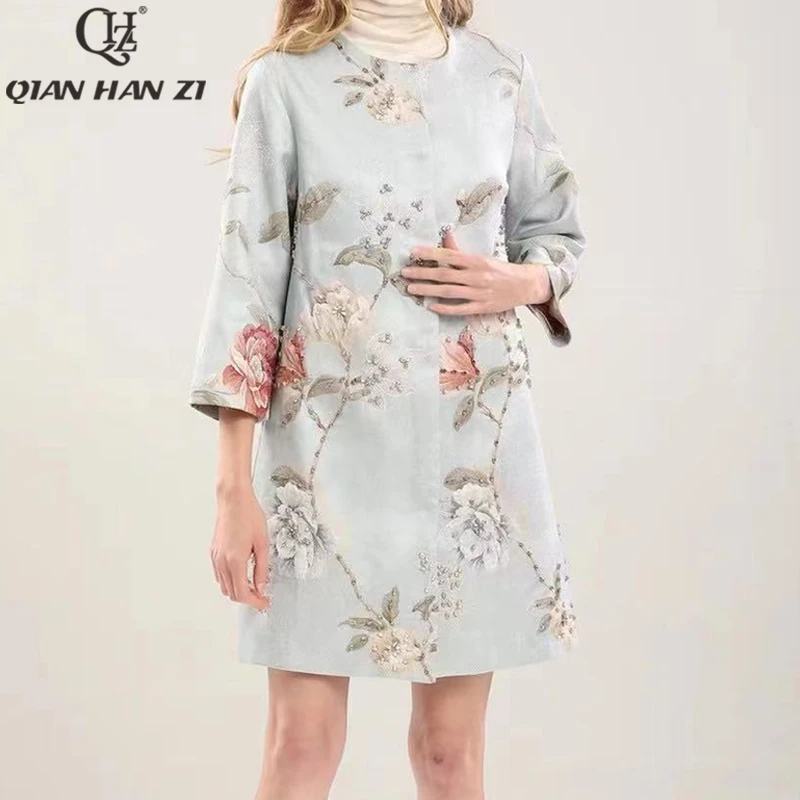 Qian Han Zi Осенняя дизайнерская модная жаккардовая куртка винтажная Высококачественная элегантная зимняя куртка с цветами и бусинами для женщ...
Qian Han Zi Осенняя дизайнерская модная жаккардовая куртка винтажная Высококачественная элегантная зимняя куртка с цветами и бусинами для женщ...