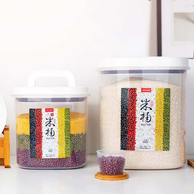 Transparent Household Rice Bucket itchen Insect-Proof And Moisture-Proof Sealed Storage Box Grain Dispenser Cereal Container K
Transparent Household Rice Bucket itchen Insect-Proof And Moisture-Proof Sealed Storage Box Grain Dispenser Cereal Container K