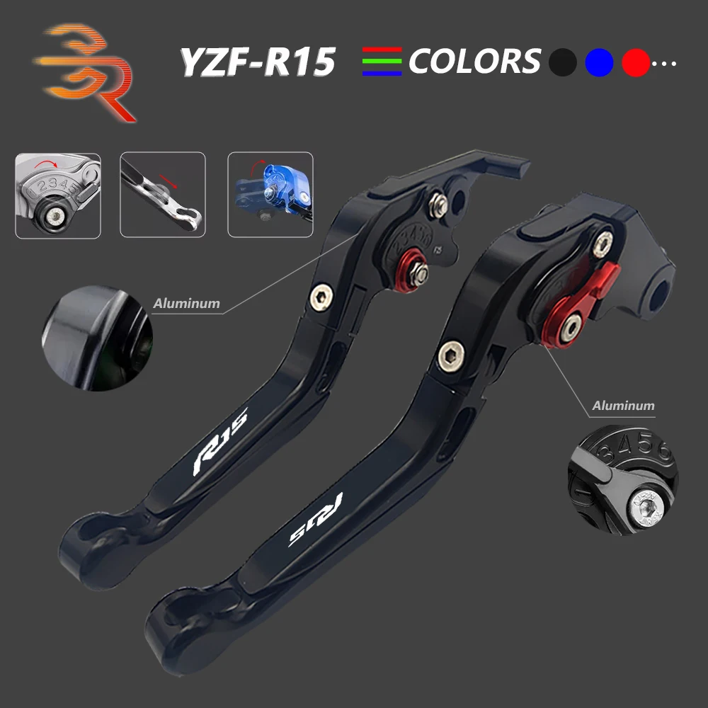 Brake Clutch Levers Aluminum Adjustable Folding Extendable Motorcycle Accessories For Yamaha YZF R15 YZFR15 2008-2014 2013 2012
Brake Clutch Levers Aluminum Adjustable Folding Extendable Motorcycle Accessories For Yamaha YZF R15 YZFR15 2008-2014 2013 2012
