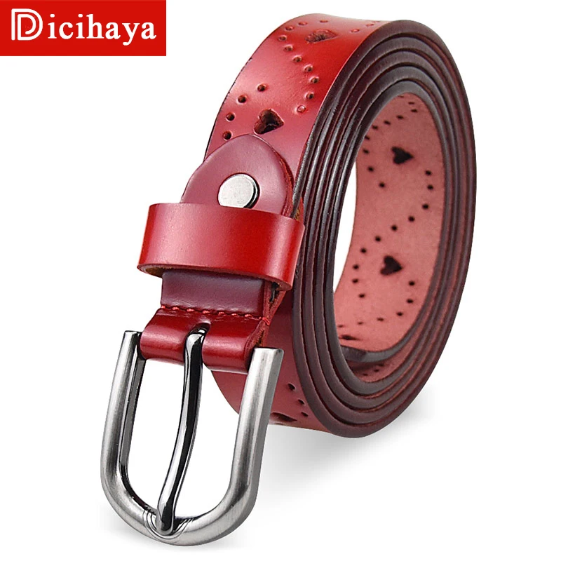 DICIHAYA Fashion Women's Belt Genuine Leather Cowhide Belts Heart Shaped Women Female Belt Pin Buckles Fancy Vintage For Jeans
DICIHAYA Fashion Women's Belt Genuine Leather Cowhide Belts Heart Shaped Women Female Belt Pin Buckles Fancy Vintage For Jeans