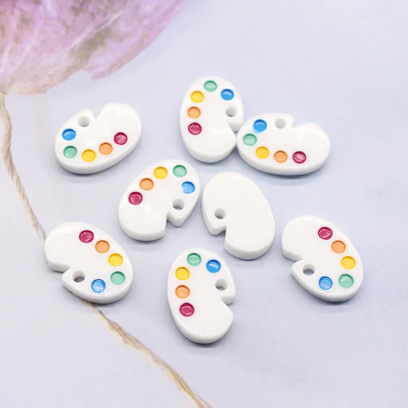 10pcs 1.6*2.5cm Colorful Resin Draw Color Palette Hanging Charm Pendants For DIY Jewelry Making Earring Findings Material
10pcs 1.6*2.5cm Colorful Resin Draw Color Palette Hanging Charm Pendants For DIY Jewelry Making Earring Findings Material