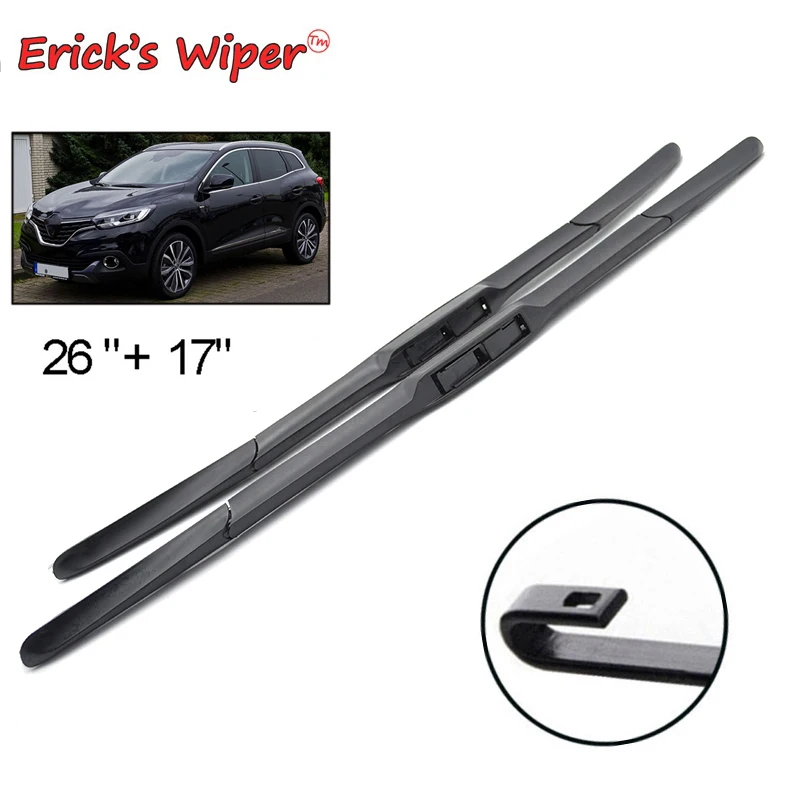 

Erick's Wiper LHD Front Wiper Blades For Renault Kadjar 2015 - 2023 Windshield Windscreen Clean Window Car Rain Brushes 26"+17"