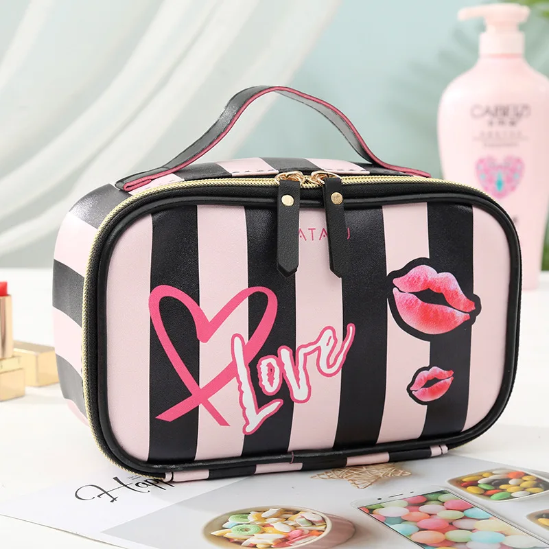 Leather Portable Women Cosmetic Bag Multifunction Travel Toiletry Storage Organize Handbag Waterproof Female Makeup Case
Leather Portable Women Cosmetic Bag Multifunction Travel Toiletry Storage Organize Handbag Waterproof Female Makeup Case