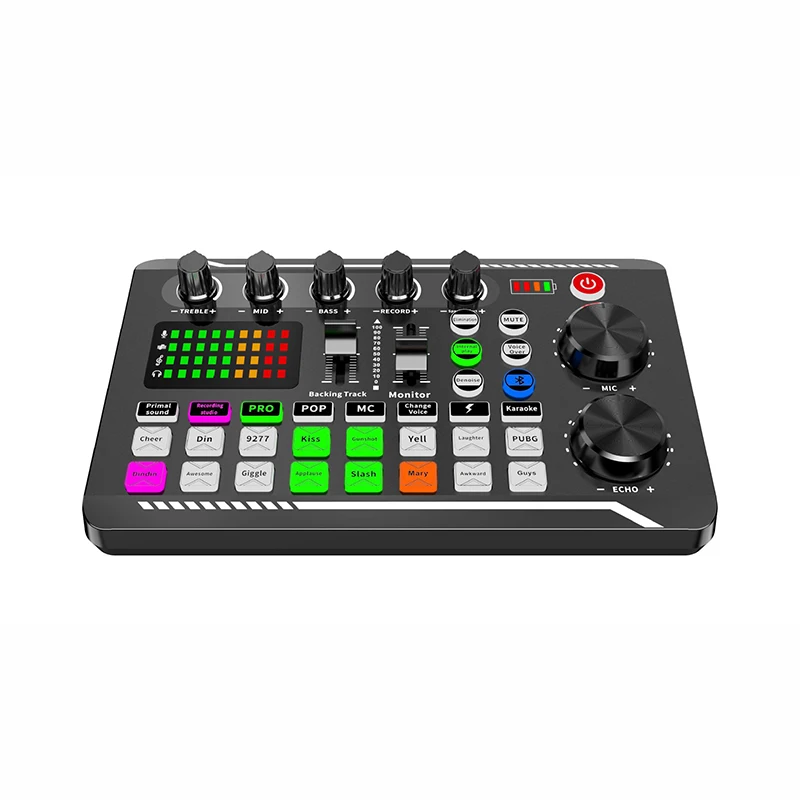 English version of F998 live sound card English packaging with English manual can be used with bm800 set
English version of F998 live sound card English packaging with English manual can be used with bm800 set