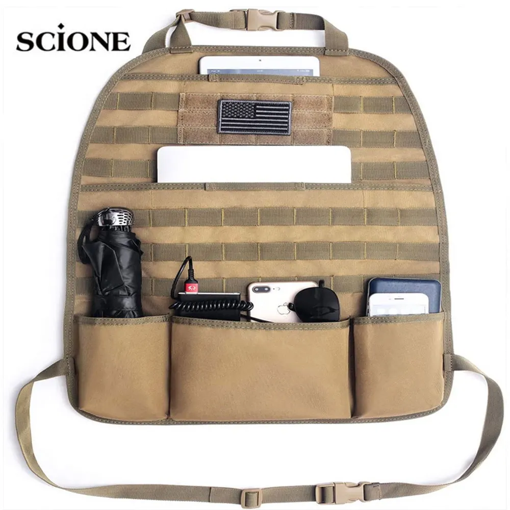 Molle Organizer Seat Cover Bag Multi-function Car Seat Backpack Outdoor Hunting Pockets Tactical Accessories Storage Pouch X174
Molle Organizer Seat Cover Bag Multi-function Car Seat Backpack Outdoor Hunting Pockets Tactical Accessories Storage Pouch X174
