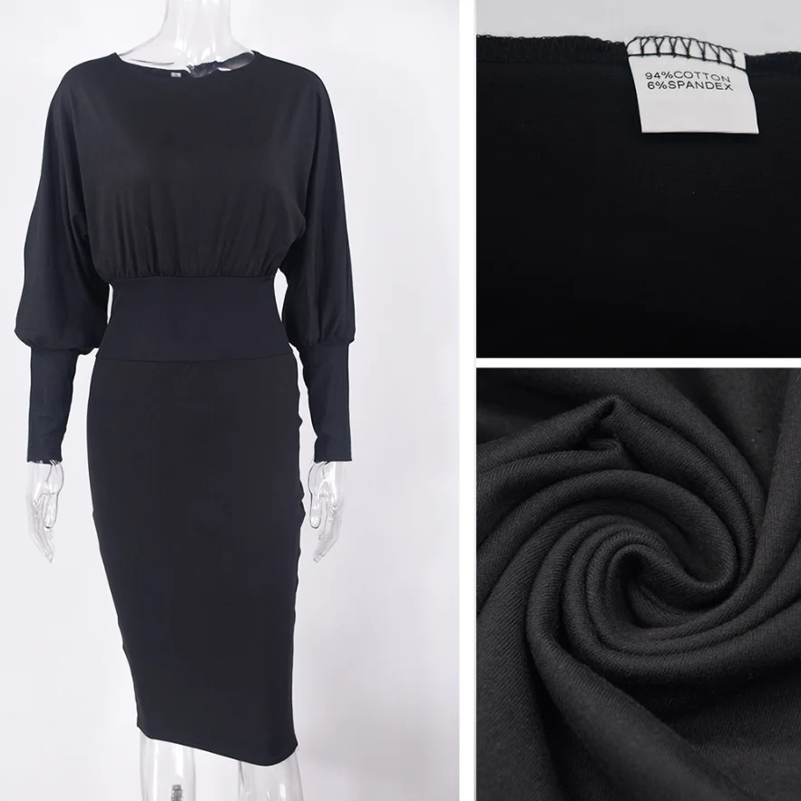 Fashion O-neck Long Sleeve Pencil Dress Women 2020 Autumn Winter Black Pink Bodycon Elegant Office Woman Dresses Robe Femme
Fashion O-neck Long Sleeve Pencil Dress Women 2020 Autumn Winter Black Pink Bodycon Elegant Office Woman Dresses Robe Femme