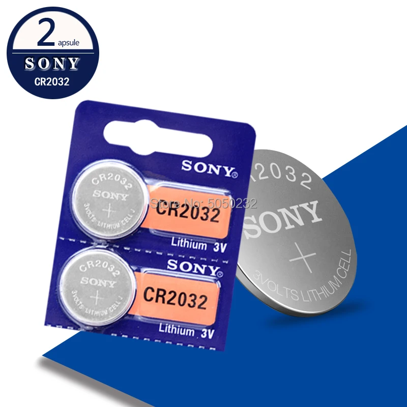 2 шт. Литиевые Батарейки для SONY 2032 cr2032 cr 5004LC KL2032|Часовые батарейки| |