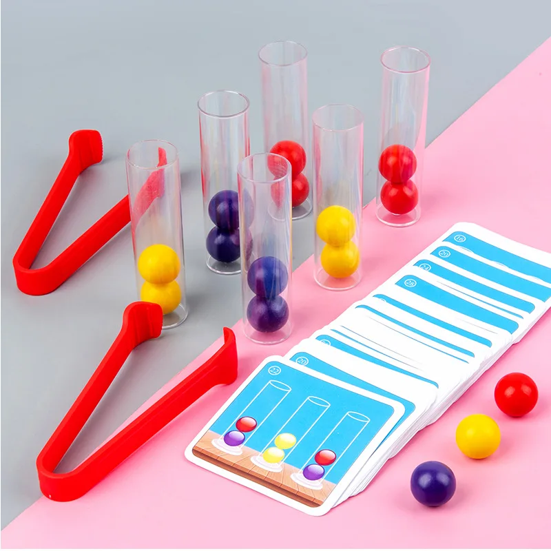 Clip Beads Test Tube Toy Children Logic Concentration Fine Motor Training Game Montessori Teaching Aids Educational Toy for Kids 
Clip Beads Test Tube Toy Children Logic Concentration Fine Motor Training Game Montessori Teaching Aids Educational Toy for Kids