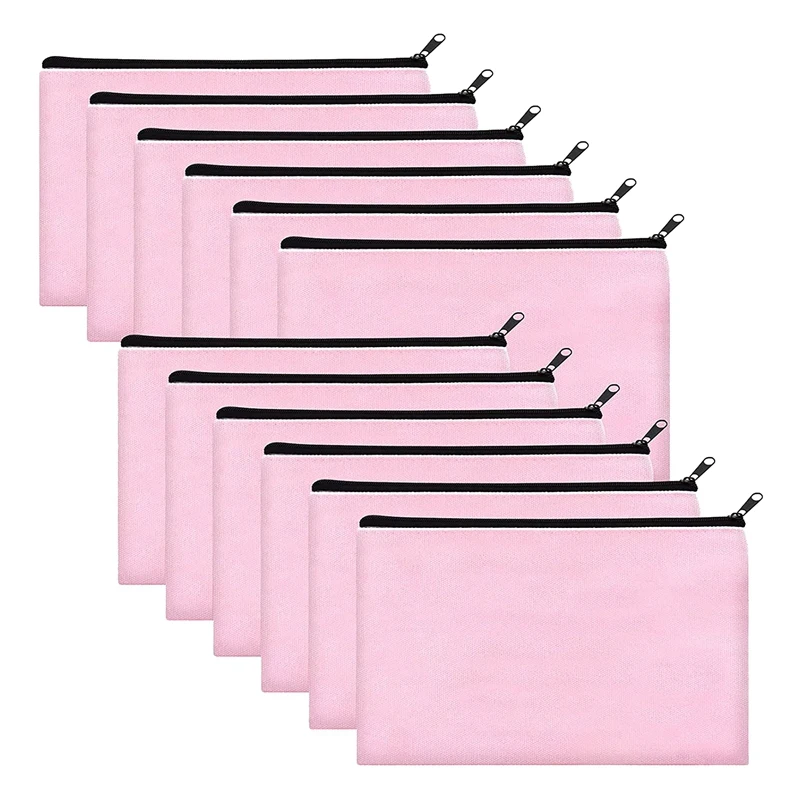 Pink Canvas Makeup Bag,Bulk Cosmetic Bags with Multi-Color Zipper,Canvas Zipper Pencil Case Pouch,DIY Craft
Pink Canvas Makeup Bag,Bulk Cosmetic Bags with Multi-Color Zipper,Canvas Zipper Pencil Case Pouch,DIY Craft
