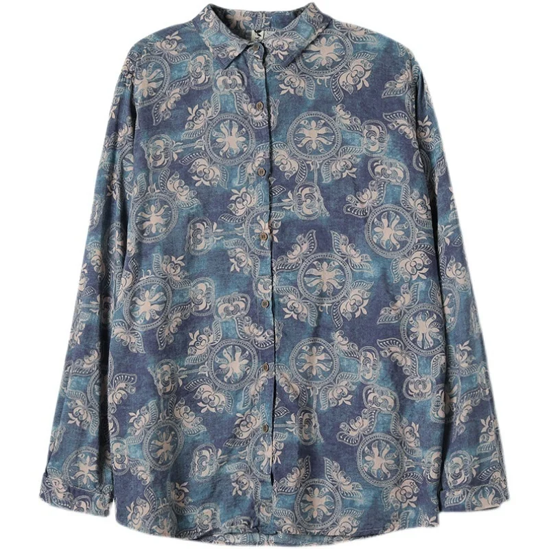 Max LuLu Autumn Japan Style 2021 Tops Women Blue Floral Vintage Blouses Ladies Printed Loose Shirts Female Cotton Casual Clothes
Max LuLu Autumn Japan Style 2021 Tops Women Blue Floral Vintage Blouses Ladies Printed Loose Shirts Female Cotton Casual Clothes