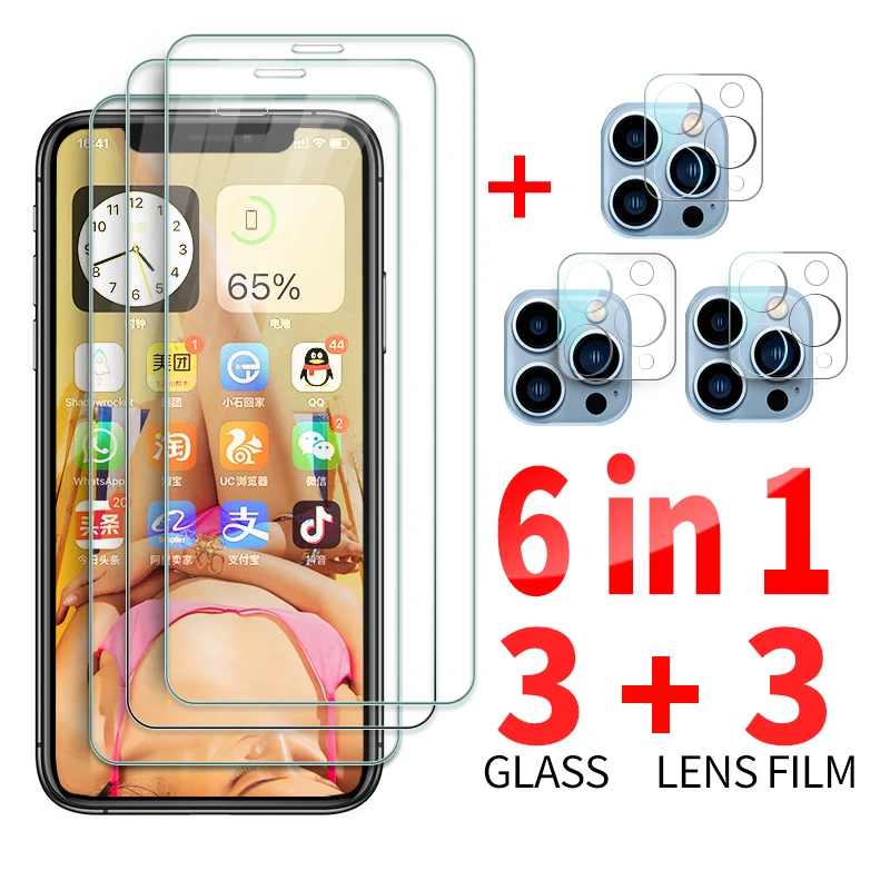 Tempered Glass For iPhone 11 12 Pro iohone 12 mini Screen Protector Glass For iPhone X Xr Xs Max 12 13 Pro Max Camera Lens 6in1
Tempered Glass For iPhone 11 12 Pro iohone 12 mini Screen Protector Glass For iPhone X Xr Xs Max 12 13 Pro Max Camera Lens 6in1