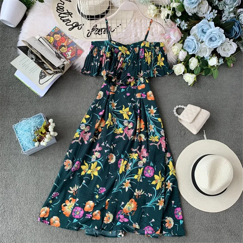 2020 Summer Bohemian Print Dress Women A-line Ruffles Vestidos High Waist Slash Neck Dresses Sexy Robe Femme 12092 
2020 Summer Bohemian Print Dress Women A-line Ruffles Vestidos High Waist Slash Neck Dresses Sexy Robe Femme 12092