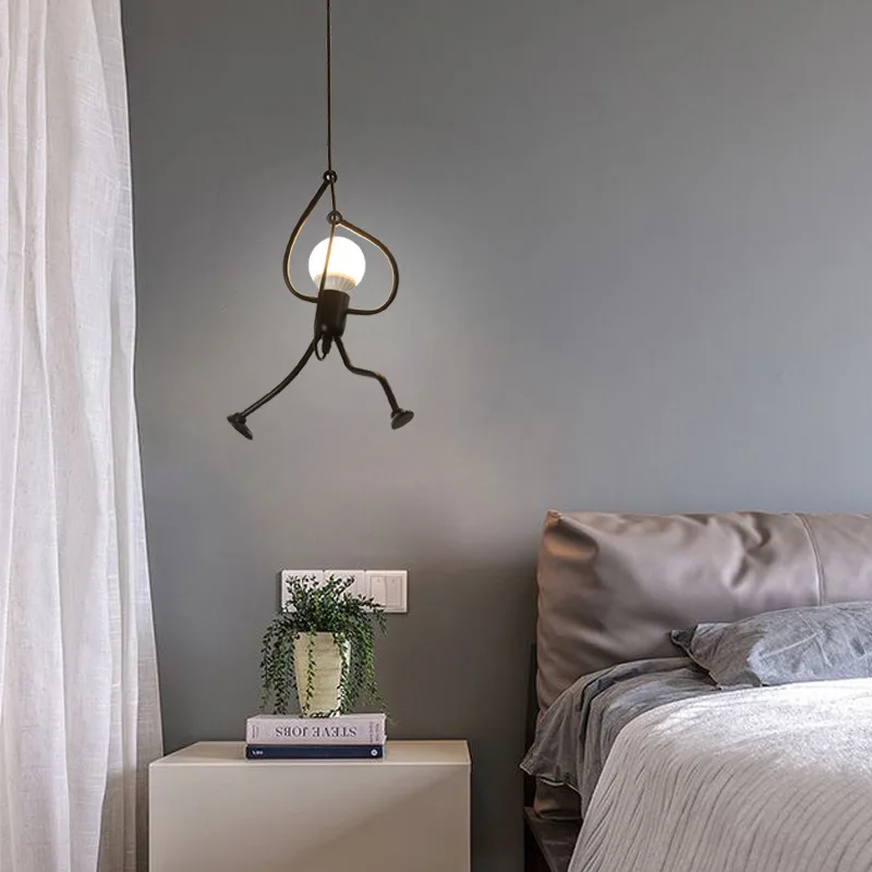 Little Man Climbing Pendant Light Modern hanging lamp creative iron people lights metal cord pandant lamps for kid children room
Little Man Climbing Pendant Light Modern hanging lamp creative iron people lights metal cord pandant lamps for kid children room