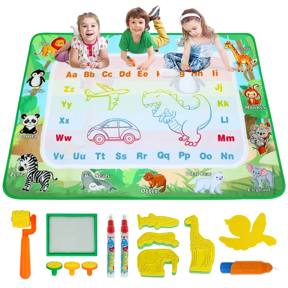 TOYANDONA Animal Doodle Mat Kids Water Drawing Mat Set Early Educational for Toddler Children Playing Gift
TOYANDONA Animal Doodle Mat Kids Water Drawing Mat Set Early Educational for Toddler Children Playing Gift