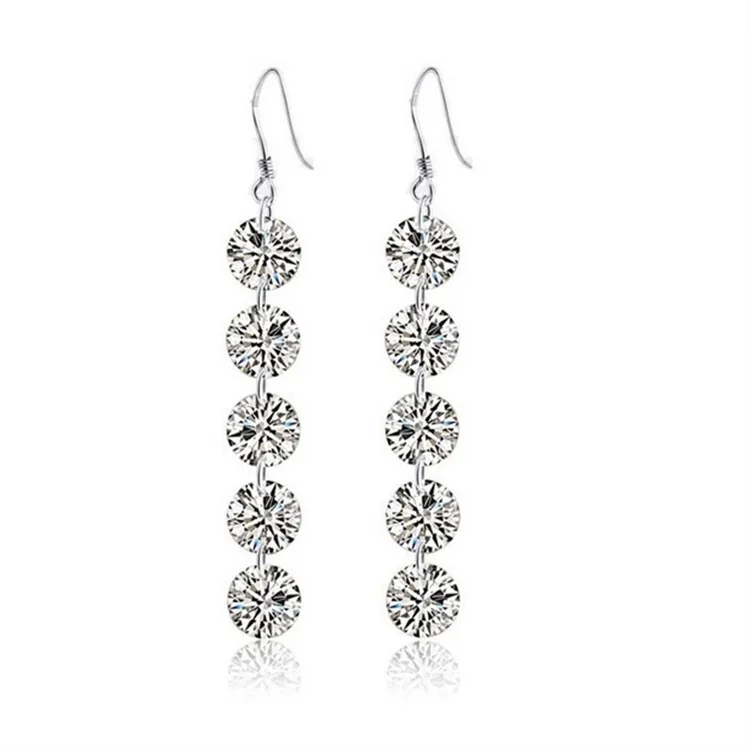 Prevent allergy 925 Sterling Silver Crystal Round Bead Long Drop Earring for Women Fashion Jewelry eh355
Prevent allergy 925 Sterling Silver Crystal Round Bead Long Drop Earring for Women Fashion Jewelry eh355