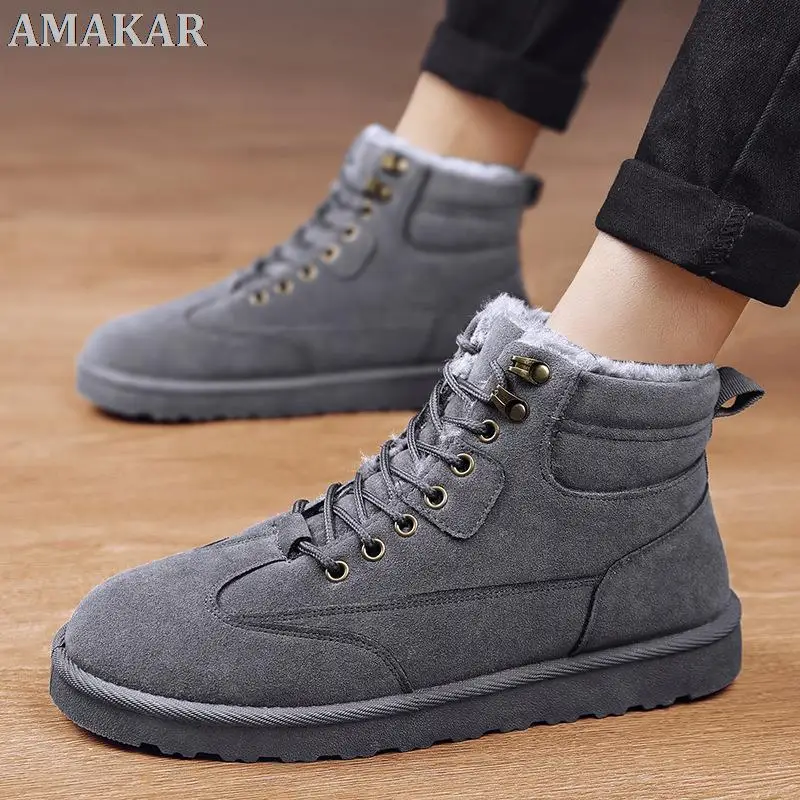 Men's Winter Snow Boots Casual Man Men Vulcanized Leather Shoes For Padded Men Male Ankle Warm Felt Boots Winter Shoe
Men's Winter Snow Boots Casual Man Men Vulcanized Leather Shoes For Padded Men Male Ankle Warm Felt Boots Winter Shoe