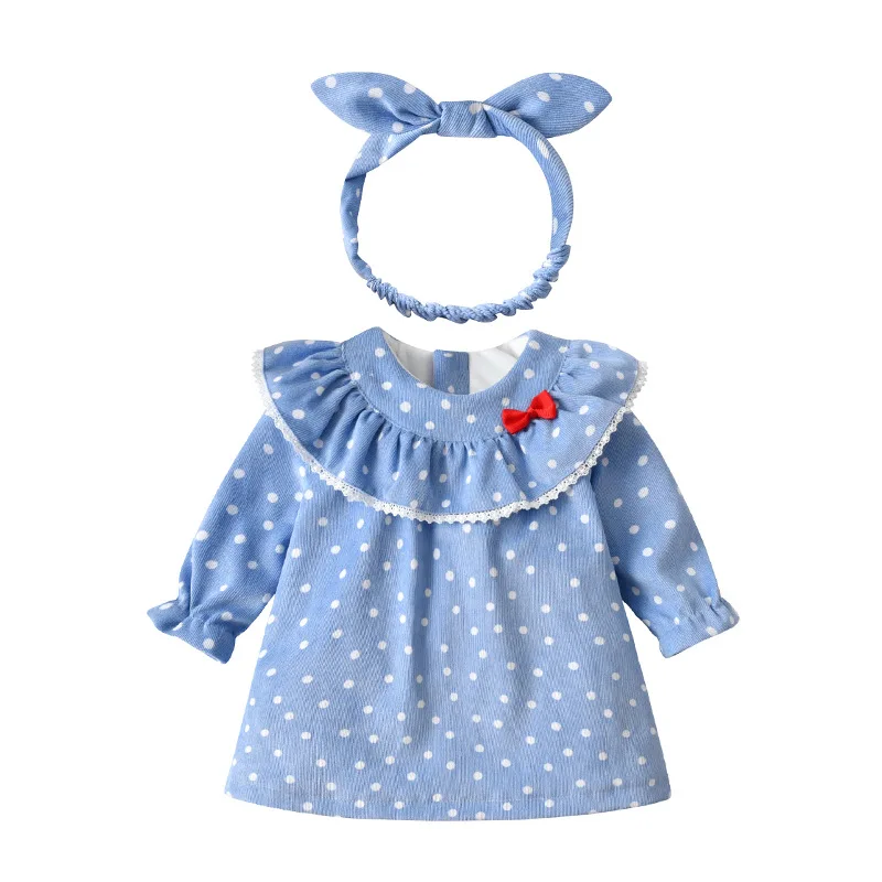 Kids Winter Dresses for Girls Princess Dress Dot Print Velvet Party Costume Children Clothes with Hairband Blue 0-4Y
Kids Winter Dresses for Girls Princess Dress Dot Print Velvet Party Costume Children Clothes with Hairband Blue 0-4Y
