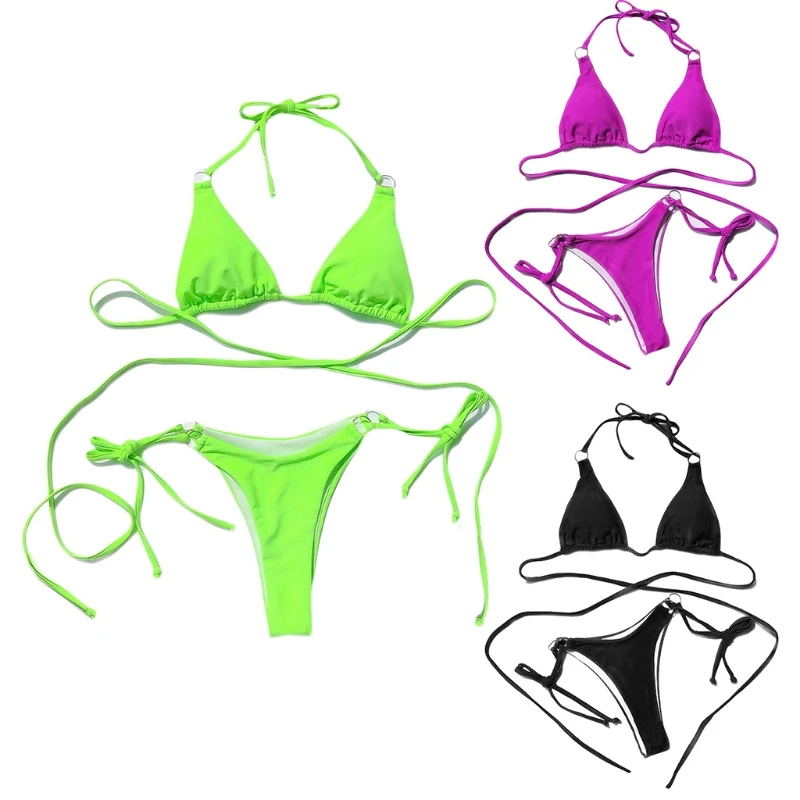 Summer Sexy Women Push Up Bikini Set Solid Color Low-cut Ladies Beach Swimsuits Swimwear V-neck Biquini Suit
Summer Sexy Women Push Up Bikini Set Solid Color Low-cut Ladies Beach Swimsuits Swimwear V-neck Biquini Suit