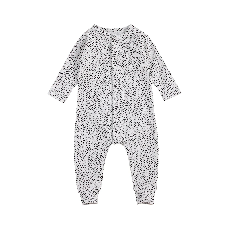 Pudcoco Baby Rompers Full Length Regular Sleeve Single Breasted Polka Dot Printed Round Neck Fashion Cotton Jumpsuit
Pudcoco Baby Rompers Full Length Regular Sleeve Single Breasted Polka Dot Printed Round Neck Fashion Cotton Jumpsuit