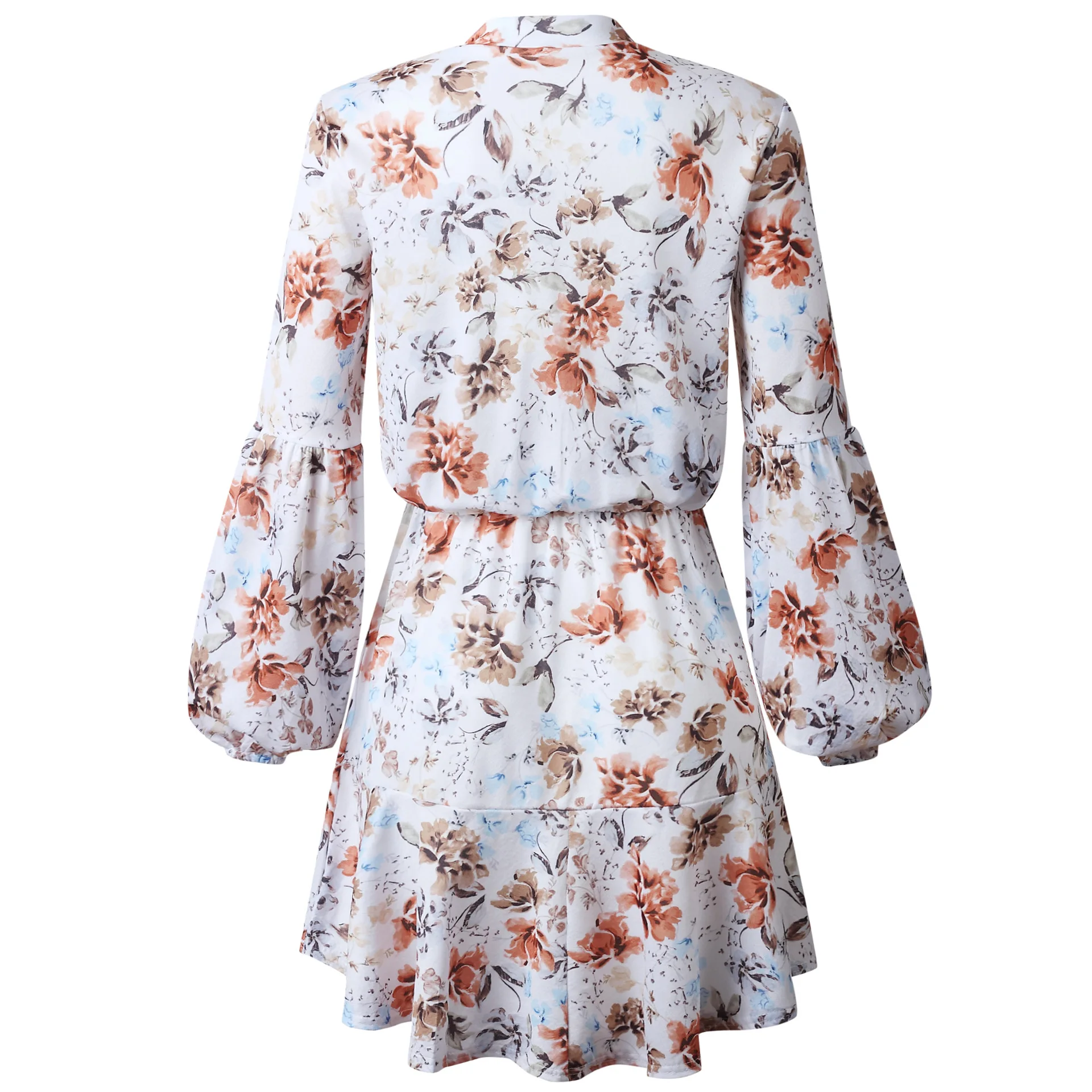 White Ruffled Mini Vintage Print Irregular Dress Autumn Clothing Lantern Sleeve Elegant Chiffon Dresses Lace Up Slim Streetwear
White Ruffled Mini Vintage Print Irregular Dress Autumn Clothing Lantern Sleeve Elegant Chiffon Dresses Lace Up Slim Streetwear