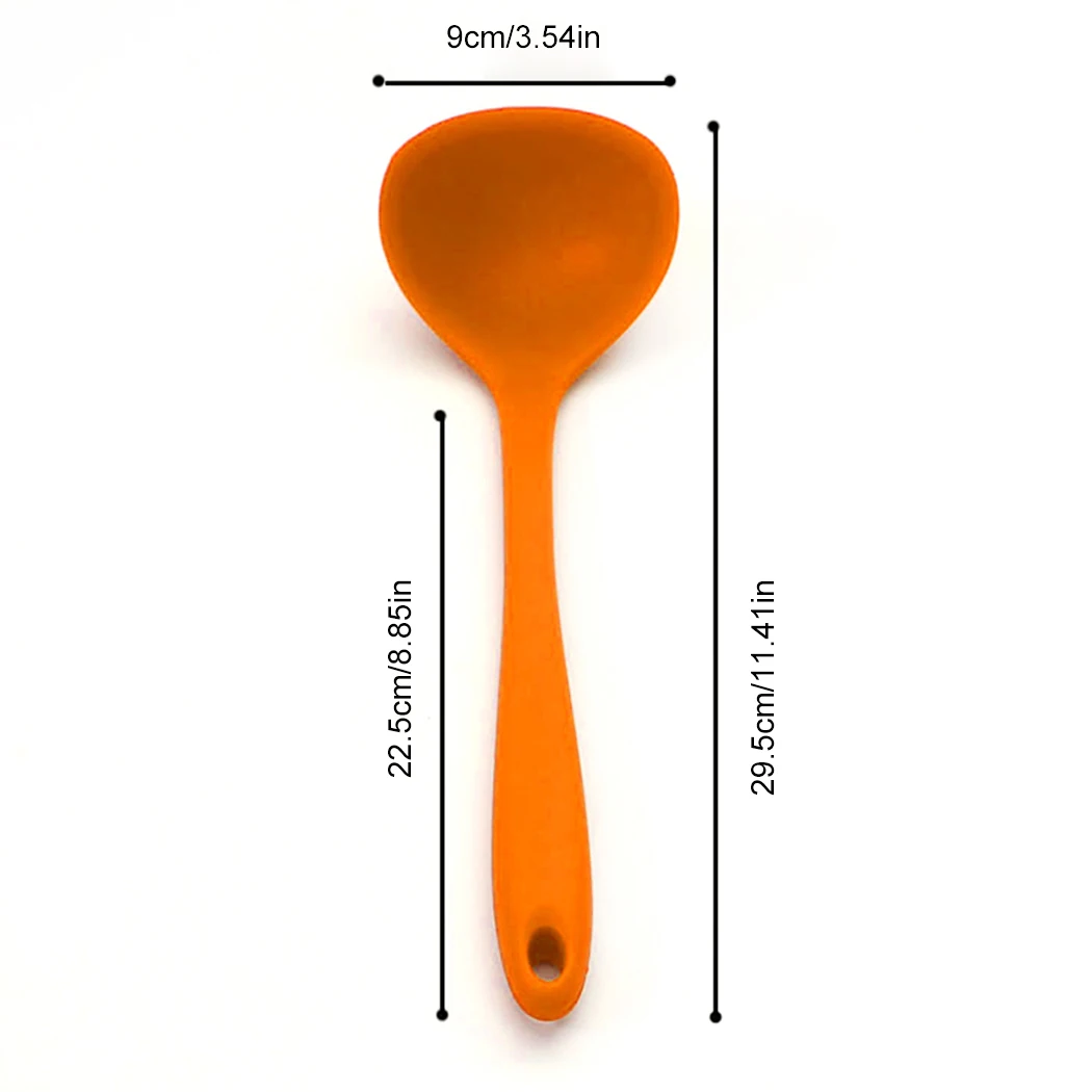 

1Pcs Silicone Wheat Straw Soup Spoon Hosehold Long Handle Porridge Spoon Rice Ladle Tableware Meal Dinner Scoops Kitchen Tools