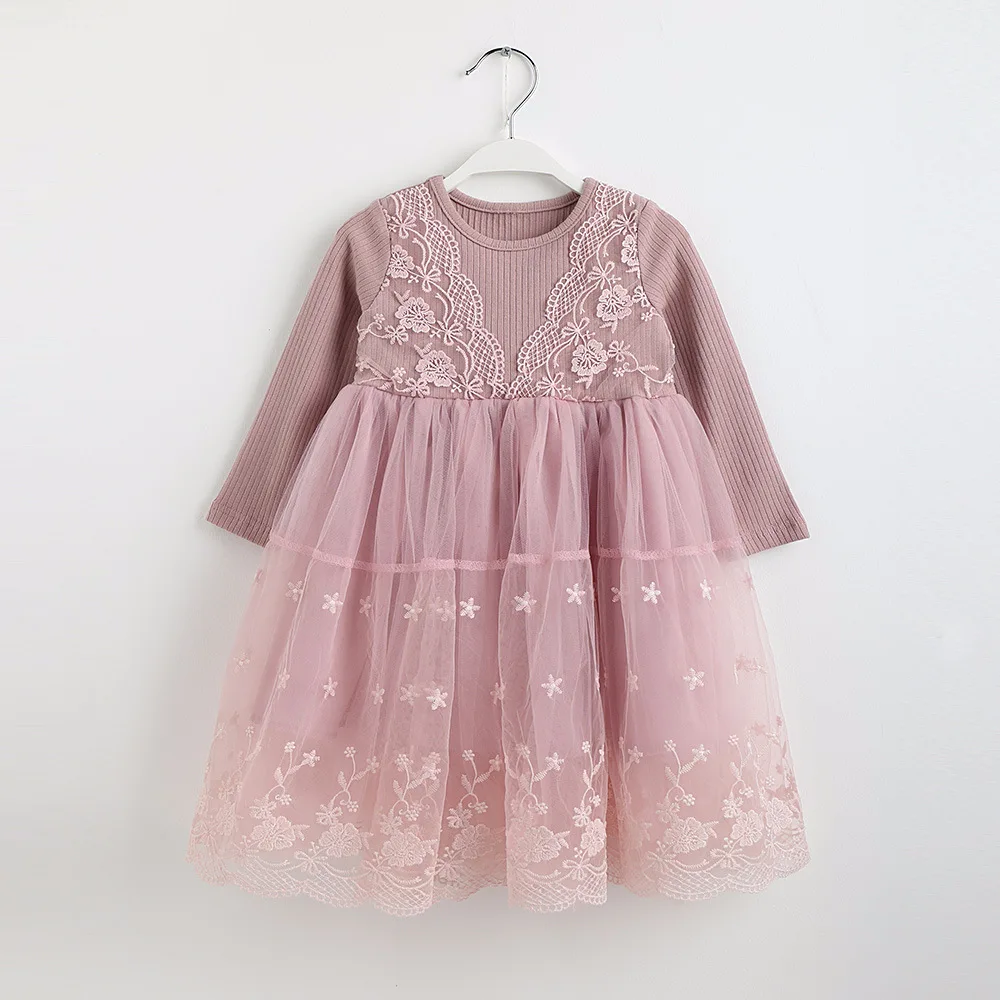 2020 Lace Dress Korean Long-sleeved Skirt Children's Princess Skirt Girl Gauze Splicing Lace Skirt Girl Clothes Kids Dress
2020 Lace Dress Korean Long-sleeved Skirt Children's Princess Skirt Girl Gauze Splicing Lace Skirt Girl Clothes Kids Dress