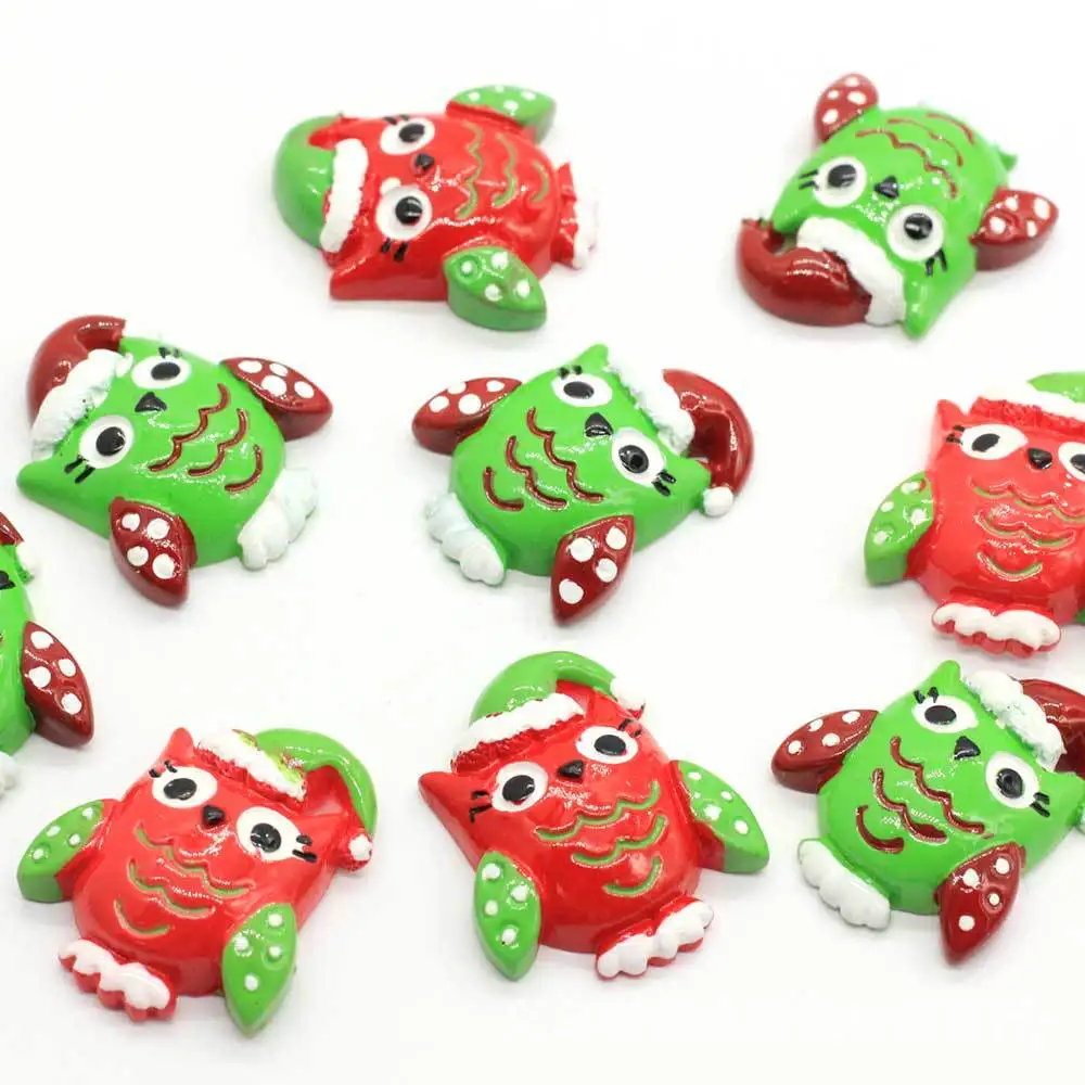 10Pcs Resin Colorful Owl Christmas Decoration Crafts Flat back Cabochon Embellishments For Scrapbooking Phone Diy Accessories
10Pcs Resin Colorful Owl Christmas Decoration Crafts Flat back Cabochon Embellishments For Scrapbooking Phone Diy Accessories