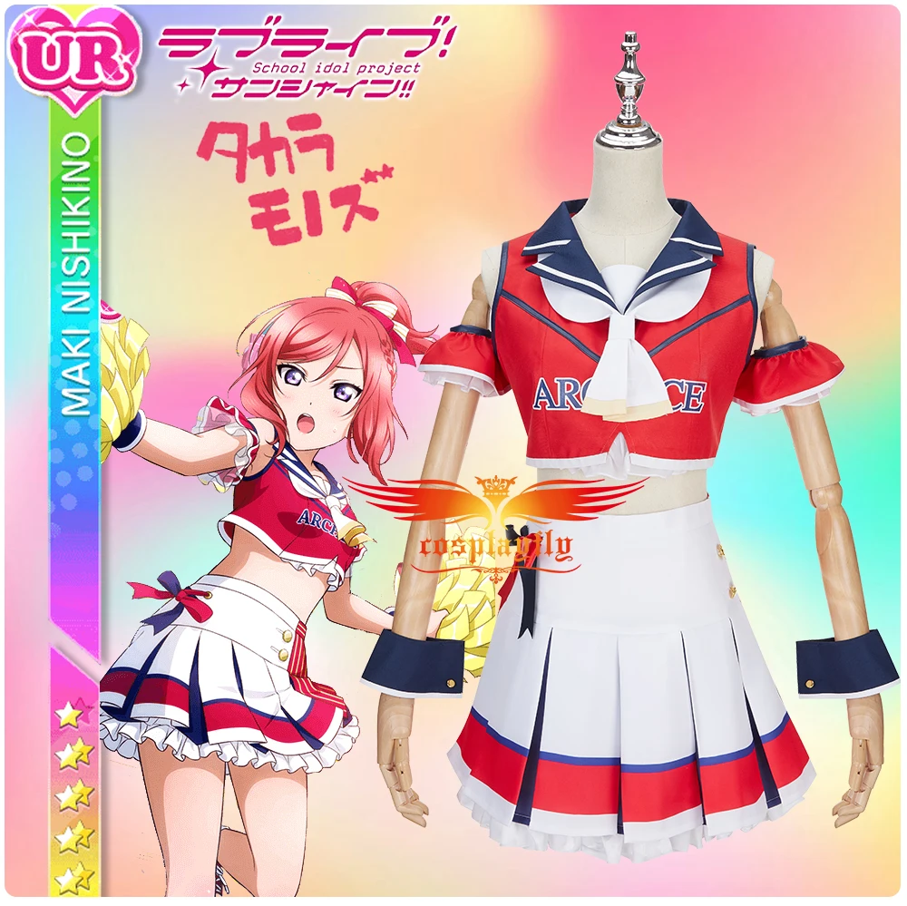 Аниме LoveLive! Женский костюм для косплея 19-го Маки Nishikino, униформа JK, юбка, топ, манжеты, галстук на Хэллоуин
Аниме LoveLive! Женский костюм для косплея 19-го Маки Nishikino, униформа JK, юбка, топ, манжеты, галстук на Хэллоуин