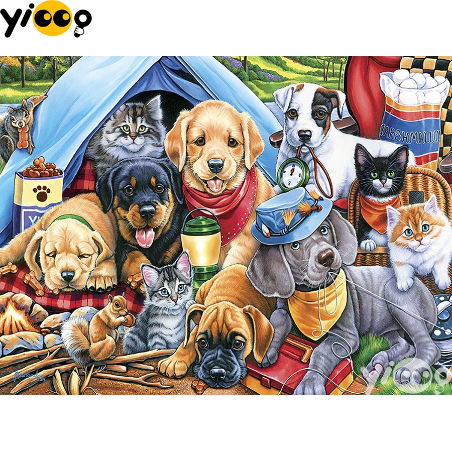 Full Square/Round Drill Diamond Painting Cross Stitch Embroidery Puppies in camping Rhinestone Mosaic Home Decor Gift BX1743
Full Square/Round Drill Diamond Painting Cross Stitch Embroidery Puppies in camping Rhinestone Mosaic Home Decor Gift BX1743