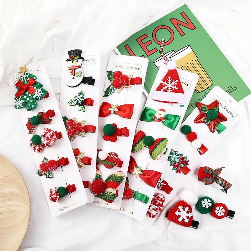 2/5/PCS/Set Cartoon Christmas Gifts Set Girl Hair Clips Barrettes For Girls Christmas Baby Girl Hairpins Headdress Barrettes 
2/5/PCS/Set Cartoon Christmas Gifts Set Girl Hair Clips Barrettes For Girls Christmas Baby Girl Hairpins Headdress Barrettes