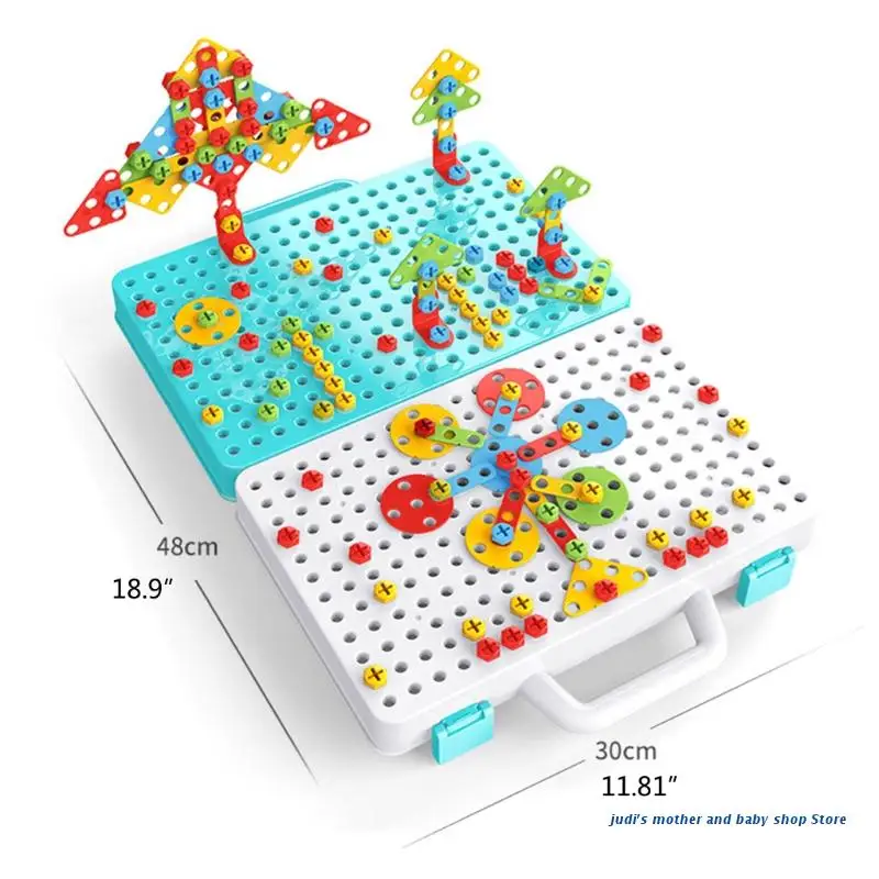 67JC 189Pcs Block Toy Colorful Electric Drill Puzzle Brain Developmental Jigsaw Construction Stacking Block with Screwdriver
67JC 189Pcs Block Toy Colorful Electric Drill Puzzle Brain Developmental Jigsaw Construction Stacking Block with Screwdriver