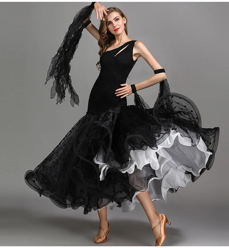 Standard Ballroom Dance Dresses Women High Quality Elegant One Shoulder Waltz Dancing Skirt Ballroom Competition Dance Dress 
Standard Ballroom Dance Dresses Women High Quality Elegant One Shoulder Waltz Dancing Skirt Ballroom Competition Dance Dress