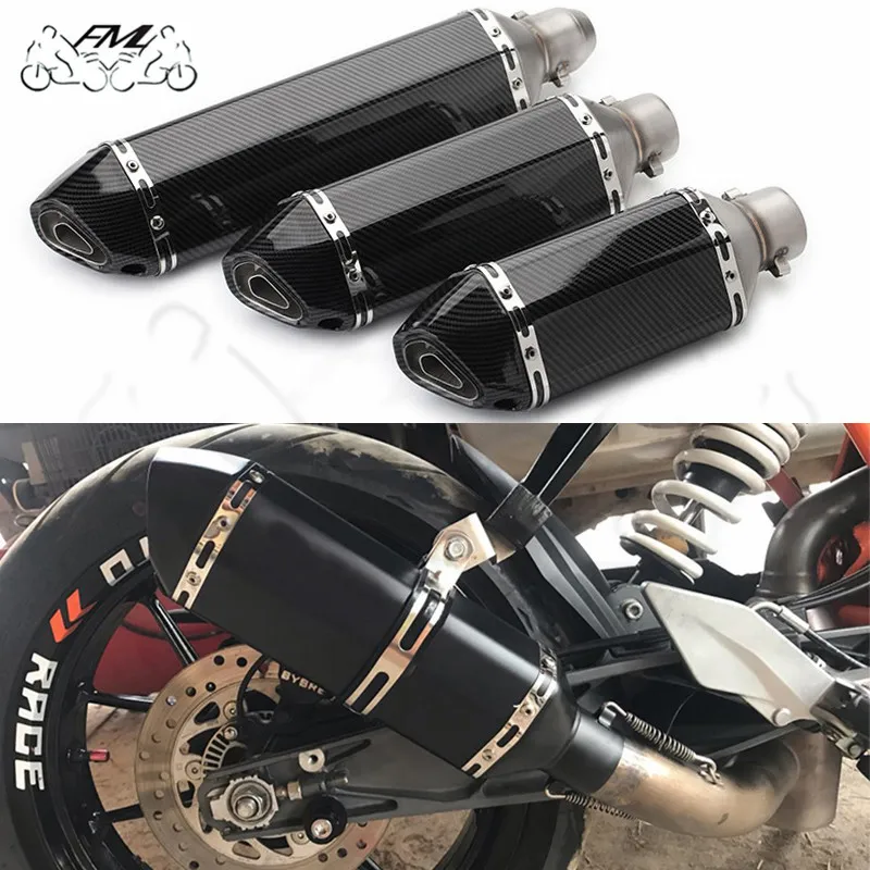51mm Universal Accessories Motorcycle Exhaust pipe Modified Muffler Pipe echappement moto db killer For akrapovic XJ6 MT07 09 03 |