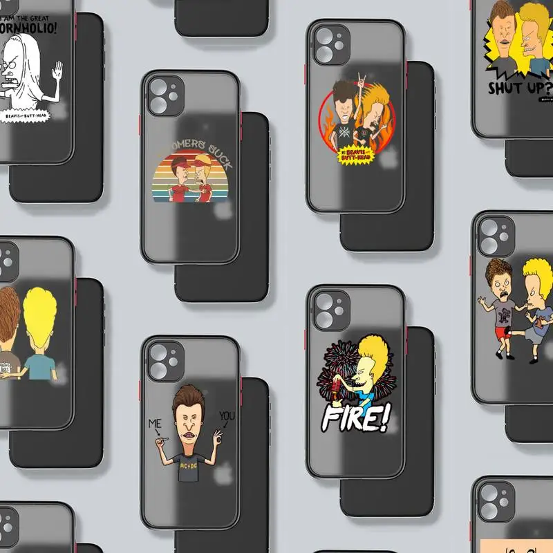 Cartoon Beavis And Butthead Phone Case Matte Transparent for iPhone 7 8 11 12 s mini pro X XS XR MAX Plus mobile bags coque
Cartoon Beavis And Butthead Phone Case Matte Transparent for iPhone 7 8 11 12 s mini pro X XS XR MAX Plus mobile bags coque