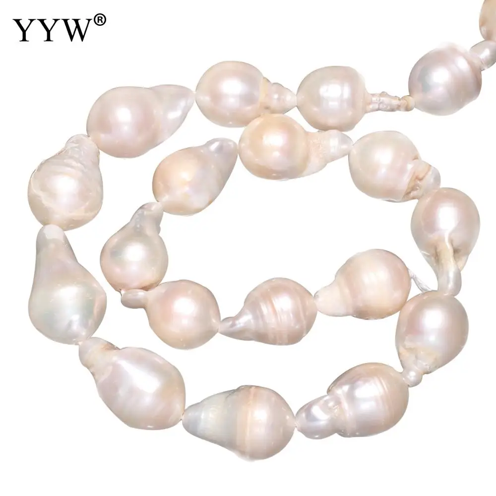 

Cultured Baroque Freshwater Pearl Beads With Troll White Love Natural Pearl 11-13mm Hole 0.8mm Sold Per Approx 15 Inch Strand