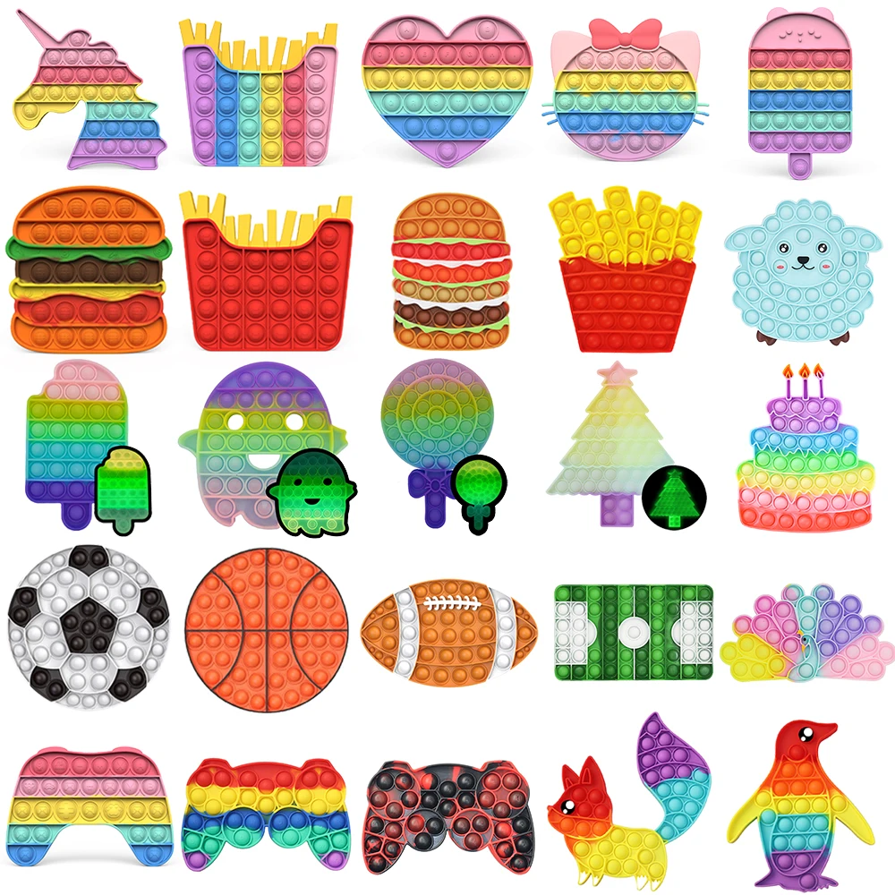 Rainbow Push Bubble Animal Fidget Toys Sensory Autism Squeeze Stress Reliever Mini Toys Game Simple Dimple Fidget Relax Toy
Rainbow Push Bubble Animal Fidget Toys Sensory Autism Squeeze Stress Reliever Mini Toys Game Simple Dimple Fidget Relax Toy