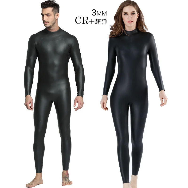 3MM CR Neoprene Wetsuit Men for Surfing Diving Snorkeling Triathlon Women Elastic Warm Smooth-leather One-piece Suit
3MM CR Neoprene Wetsuit Men for Surfing Diving Snorkeling Triathlon Women Elastic Warm Smooth-leather One-piece Suit