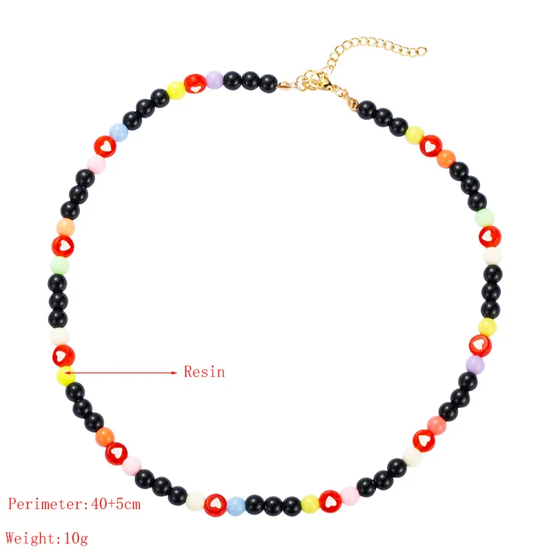 Multi-element Heart Geometric Beads Chain Choker Necklace Ins Creative Color Pastoral Ethnic Style Beaded Necklace
Multi-element Heart Geometric Beads Chain Choker Necklace Ins Creative Color Pastoral Ethnic Style Beaded Necklace