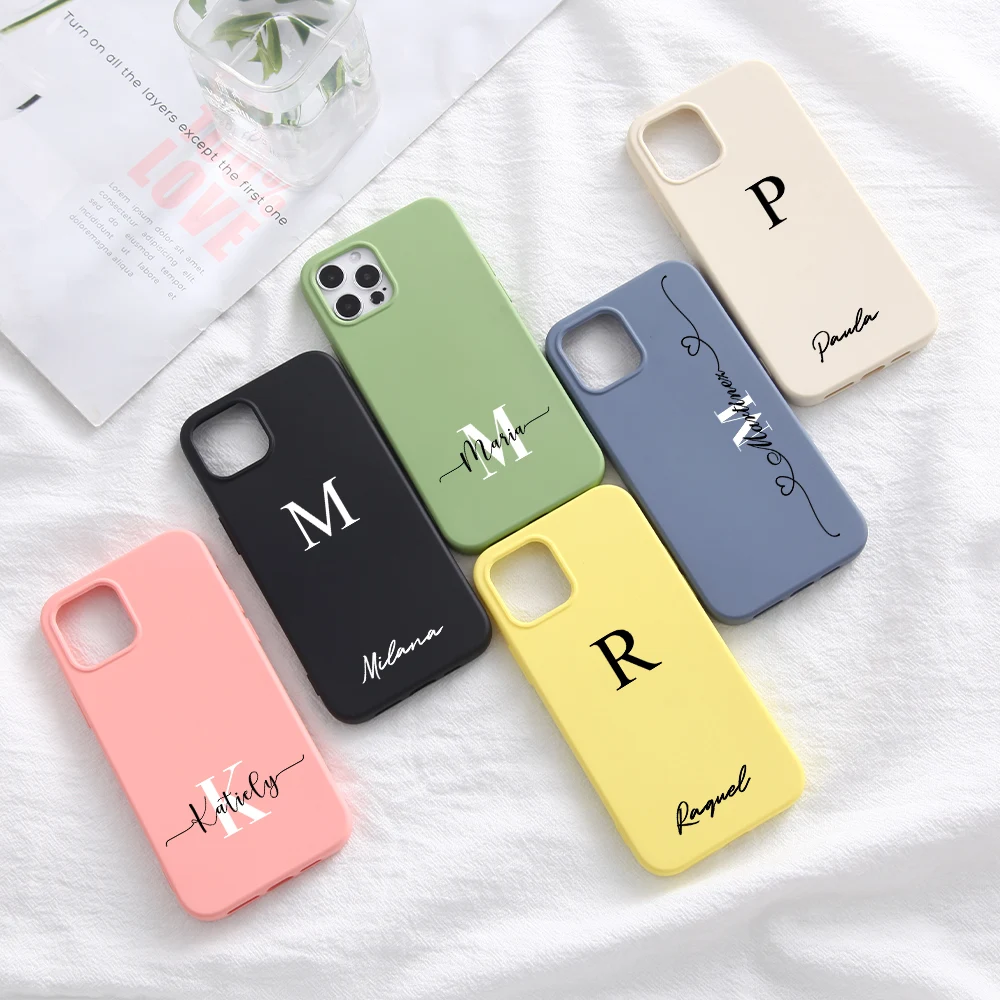 Custom Name Case For iPhone 11 Soft Silicone Personalized Pink Phone Cover For iPhone 13 12 Pro Max 7 8 Plus X Xs Xr Customize
Custom Name Case For iPhone 11 Soft Silicone Personalized Pink Phone Cover For iPhone 13 12 Pro Max 7 8 Plus X Xs Xr Customize