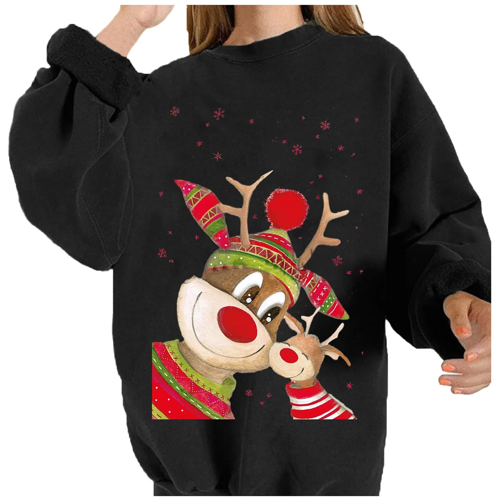 Ladies Sweatshirt Printing Long SleeveClubbing Casual Pullover Tops
Ladies Sweatshirt Printing Long SleeveClubbing Casual Pullover Tops