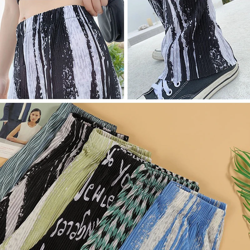 Spring Autumn Tie-Dye Casual Full Length Pants for Female Elastic High Waist Loose Ladies Wide Leg Trousers Baggy Female Pants 
Spring Autumn Tie-Dye Casual Full Length Pants for Female Elastic High Waist Loose Ladies Wide Leg Trousers Baggy Female Pants
