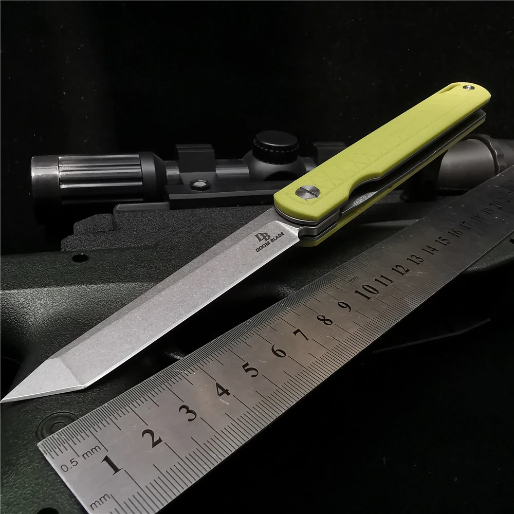 175mm Sharp Pocket Knife, High Quality D2 Hunting Knife, G10 Handle, Ball Bearing Folding Knife, Outdoor EDC Tool
175mm Sharp Pocket Knife, High Quality D2 Hunting Knife, G10 Handle, Ball Bearing Folding Knife, Outdoor EDC Tool