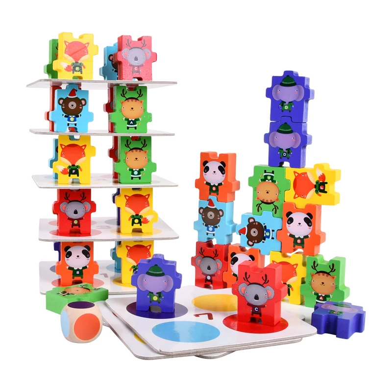 Children Building Blocks Stacking High Animal Balance Game Puzzle Baby Early Education Wooden Toys Parent-child Interaction Gift
Children Building Blocks Stacking High Animal Balance Game Puzzle Baby Early Education Wooden Toys Parent-child Interaction Gift