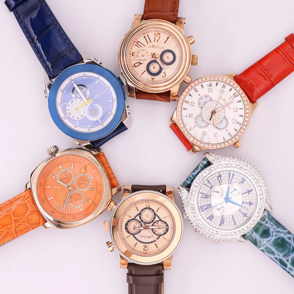 SALE!!! Discount Melissa Crystal Multifunctions Old Types Men's Women's Watch Japan Mov't Fashion Hours Leather Girl's Gift
SALE!!! Discount Melissa Crystal Multifunctions Old Types Men's Women's Watch Japan Mov't Fashion Hours Leather Girl's Gift