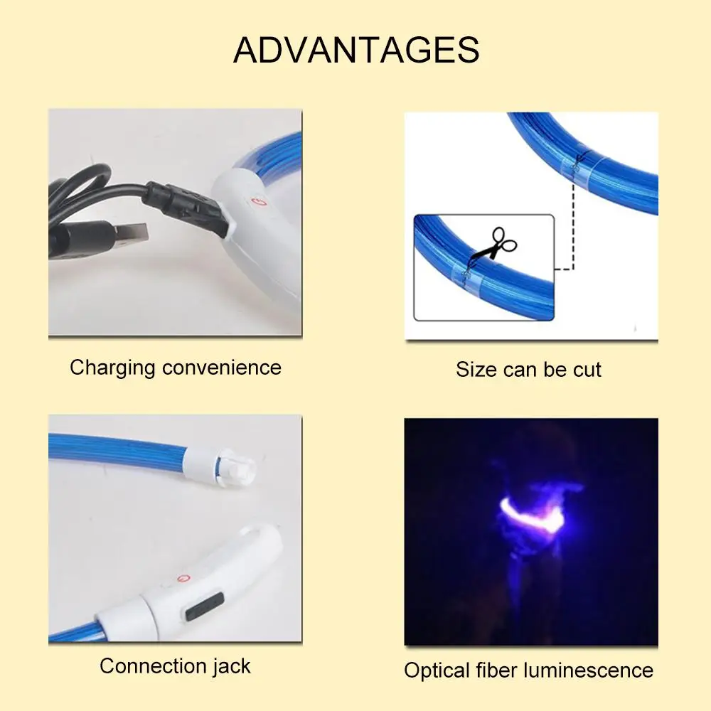 Led Usb Dog Collar Pet Dog Collar Night Dog Collars Glowing Luminous Rechargeable LED Night Safety Flashing Glow
Led Usb Dog Collar Pet Dog Collar Night Dog Collars Glowing Luminous Rechargeable LED Night Safety Flashing Glow