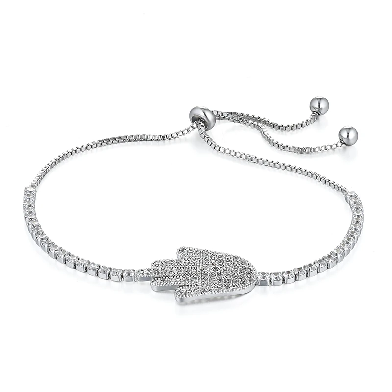 Trendy Silver Color Bracelet For Women Cubic Zirconia Hand of Fatima Bangles Bracelet Femme Jewelry
Trendy Silver Color Bracelet For Women Cubic Zirconia Hand of Fatima Bangles Bracelet Femme Jewelry