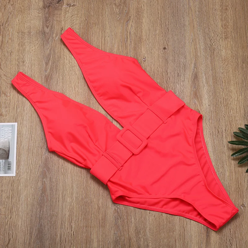 Sexy One Piece Swimsuit Deep V Neck Push Up Swimwear Backless Women Monokini Corset Bodysuit Bathing Suit Beachwear With Belt 
Sexy One Piece Swimsuit Deep V Neck Push Up Swimwear Backless Women Monokini Corset Bodysuit Bathing Suit Beachwear With Belt