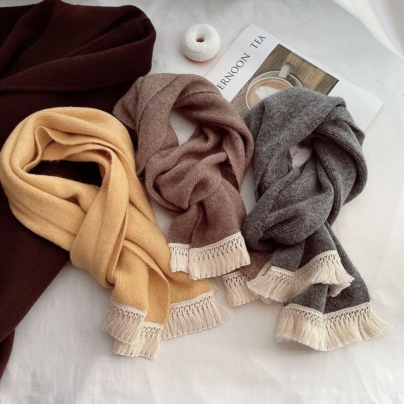 2021 Korean winter new ins style imitation cashmere women's scarf fashion simple foreign style small scarf short beard scarf
2021 Korean winter new ins style imitation cashmere women's scarf fashion simple foreign style small scarf short beard scarf