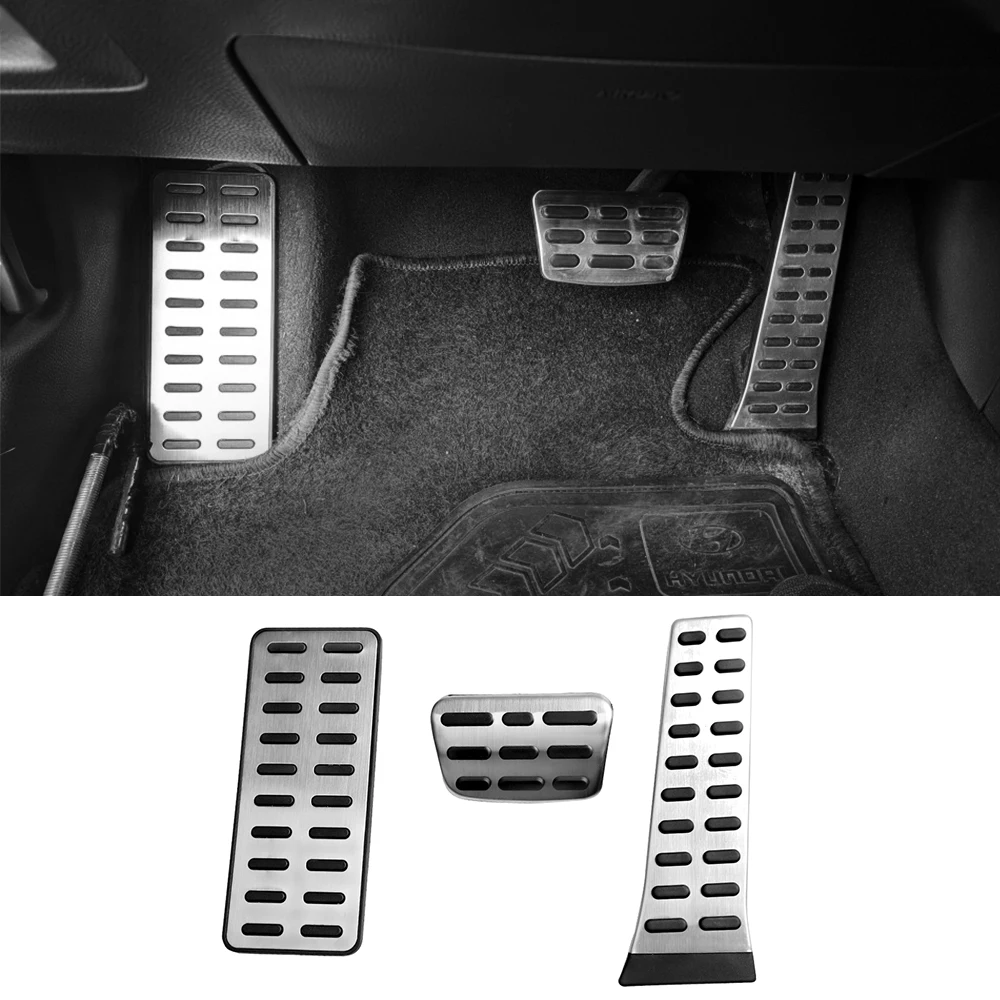 

Car Fuel Brake Foot Rest Pedal Cover For Hyundai Veloster FS i30 ix35 EL Grandeur Azera HG Equus Avante 2011-2017 Accessories